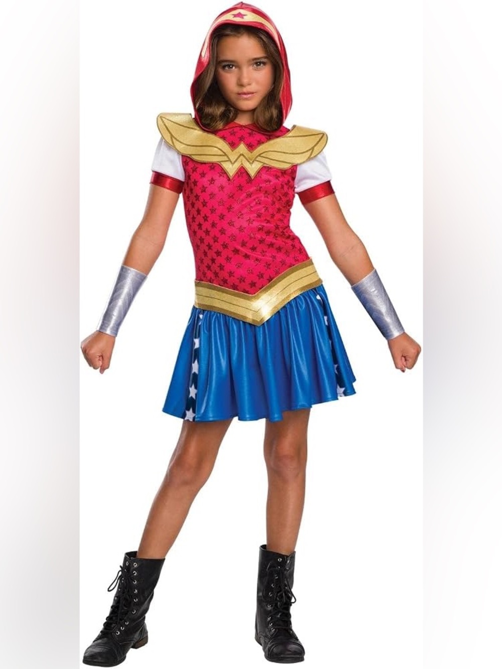 BRAND NEW girl youth dc super hero wonder woman halloween costume size M